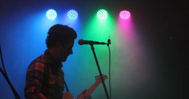 Photo Image: Musician performing Nouns: Musician, Performance